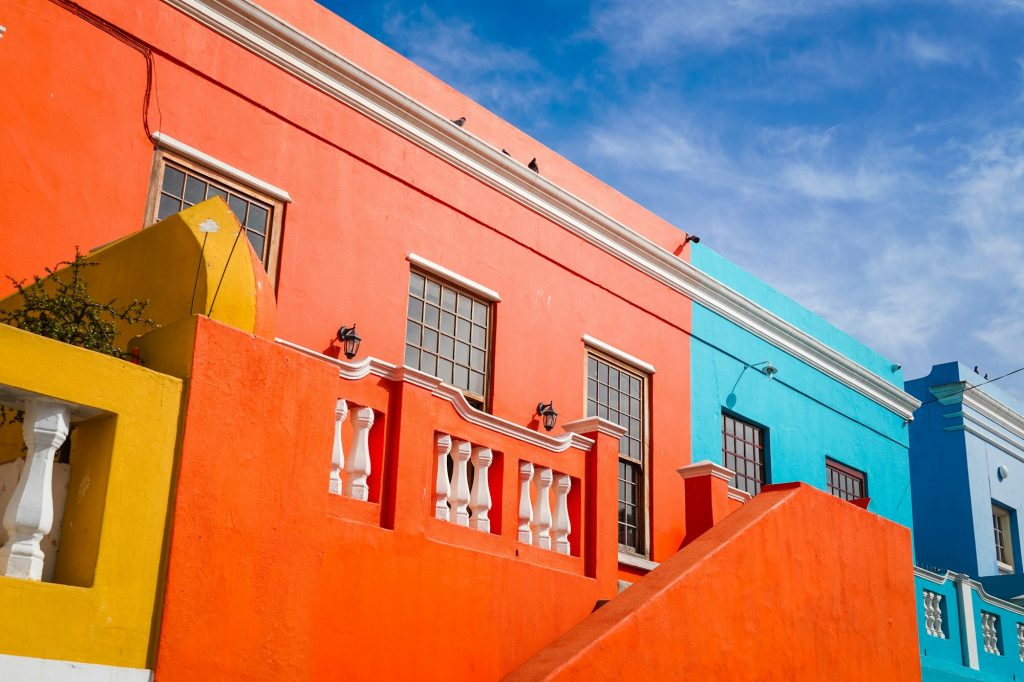 Colourful buildings in Bo-Kaap, Cape Town