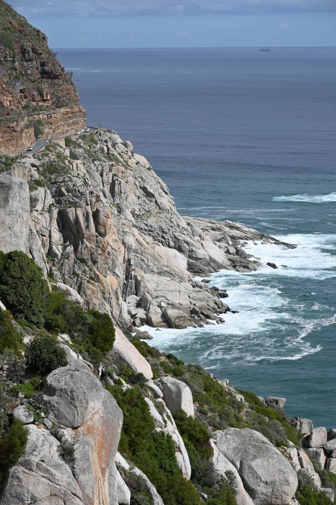 Ocean and cliff views at Chapman's Peak, Cape Town